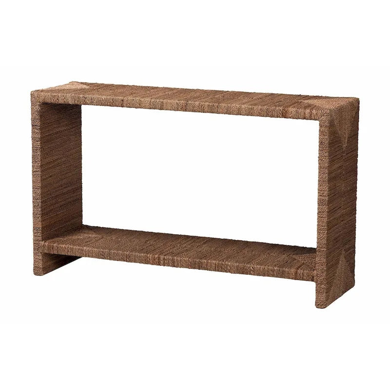 Liza Bohemian Natural Seagrass Console Table