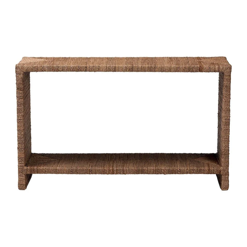 Liza Bohemian Natural Seagrass Console Table