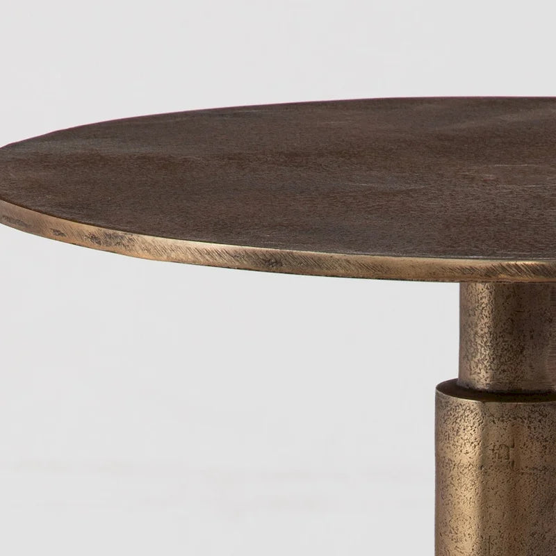 Uttermost Descend Gold Accent Table - 14W x 22.5H x 14D