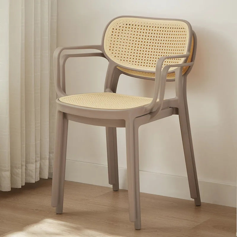 Art Leon Set of 2 Modern Stackable Indoor or Outdoor Dining Chair