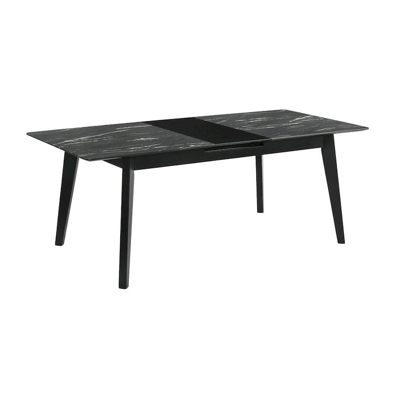 Bellingham Black Dining Table with Self-Storing Extension Leaf
