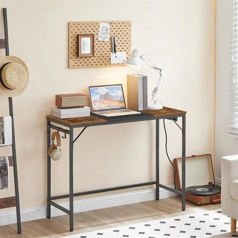 Home Office Desk with Power Outlet