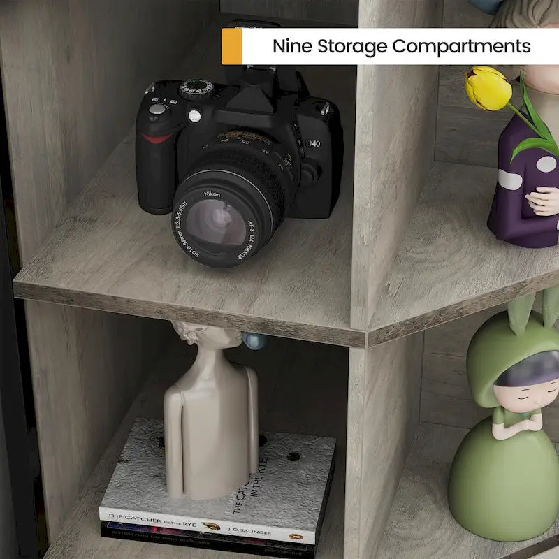 Corner Cabinet with USB Ports and Outlets
