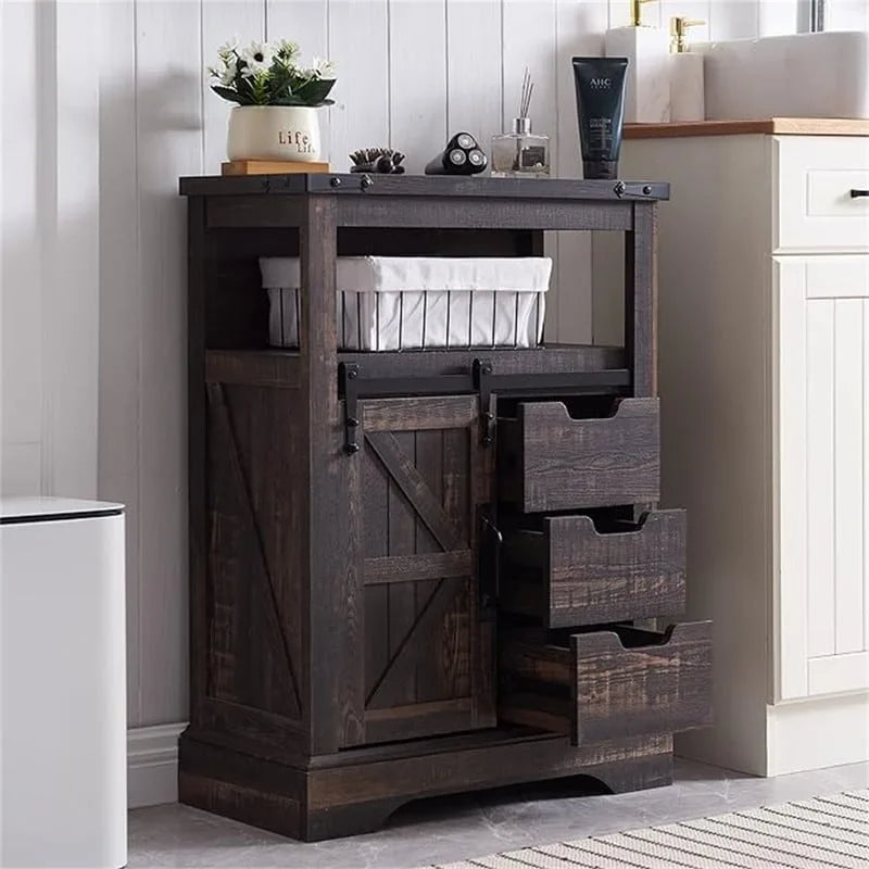 Bathroom Floor Cabinet - 12D x 23.5W x 32H