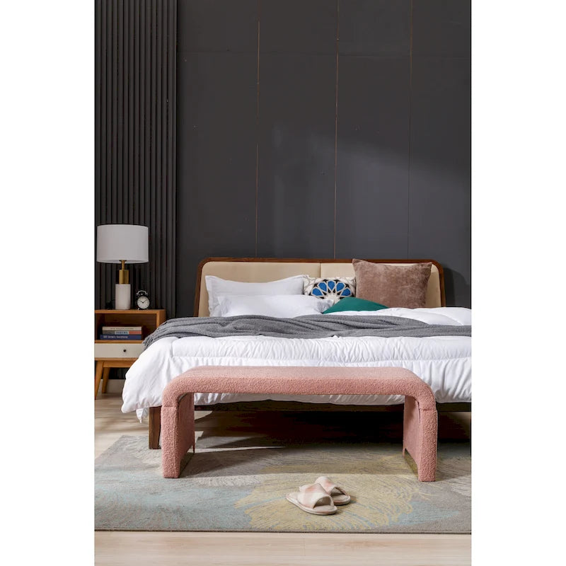 Bench With Gold Metal Legs