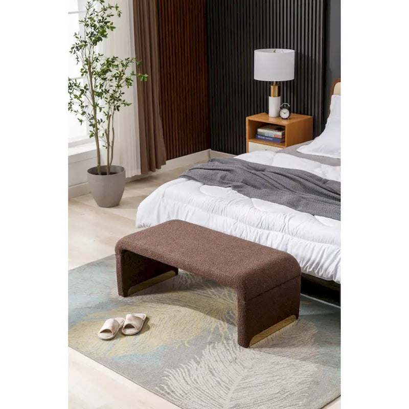 Bench With Gold Metal Legs