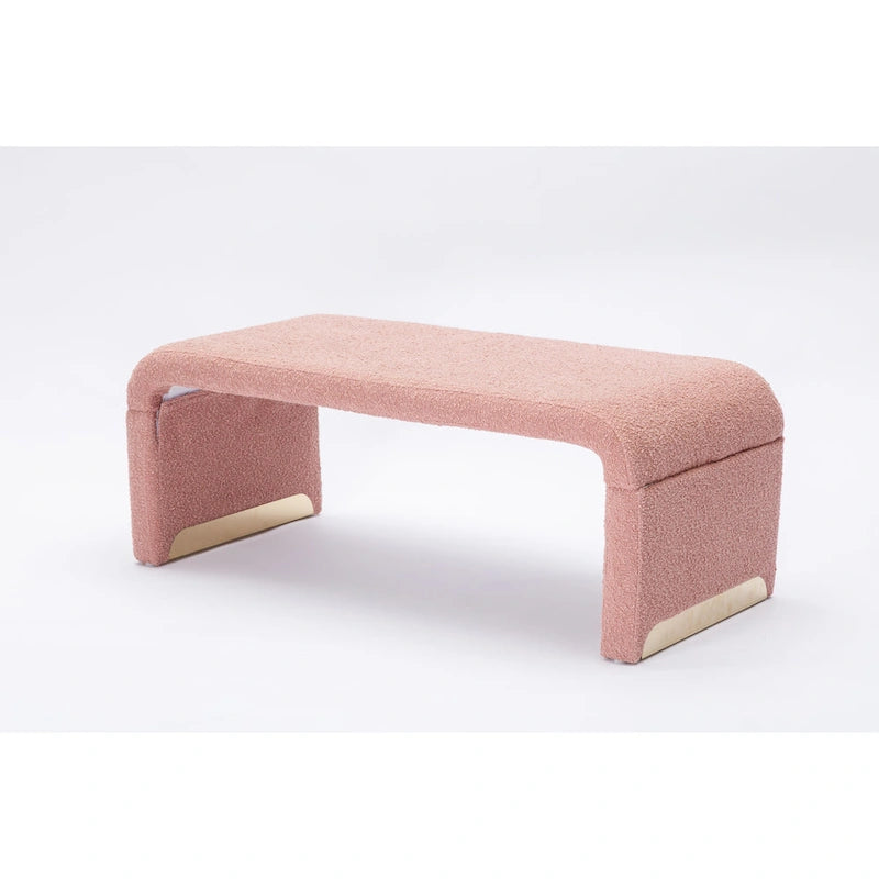 Bench With Gold Metal Legs