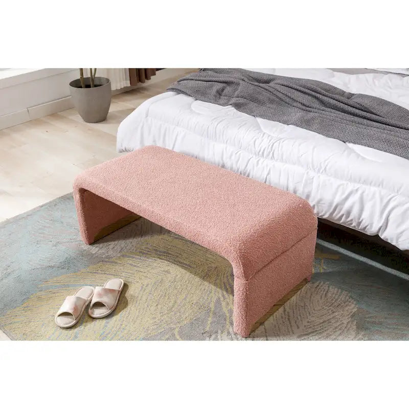 Bench With Gold Metal Legs