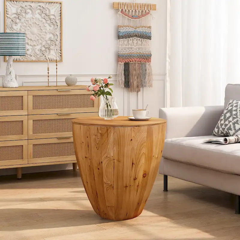 Vintage Style Bucket Shaped Coffee Table