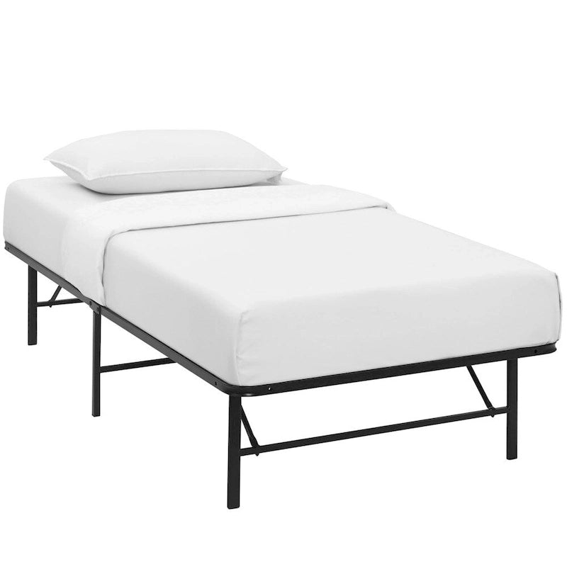 Brown Horizon Stainless Steel Bed Frame Size - Twin