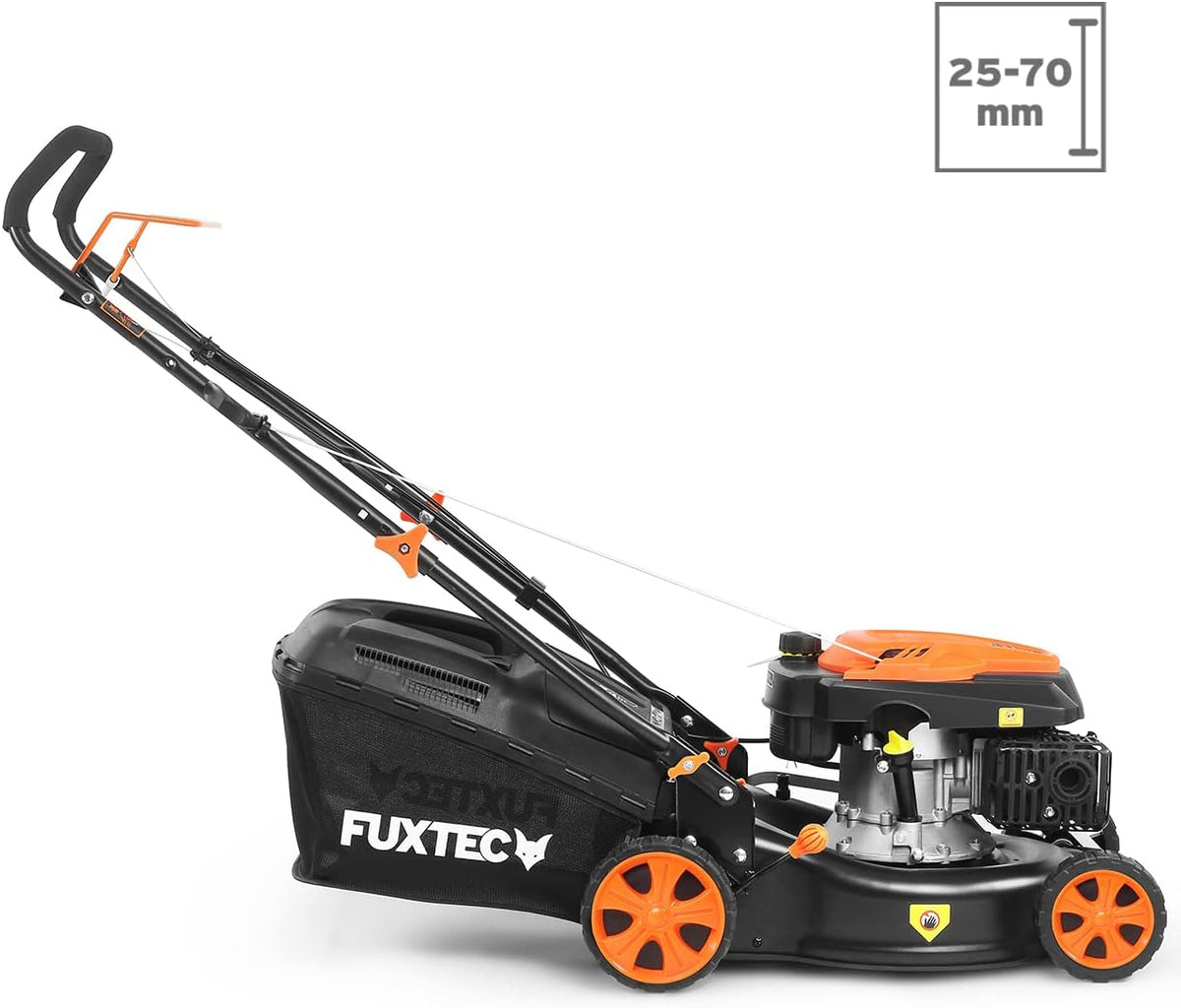FUXTEC FX-RM4646ECO benzinegrasmaaier, zijuitworp detail