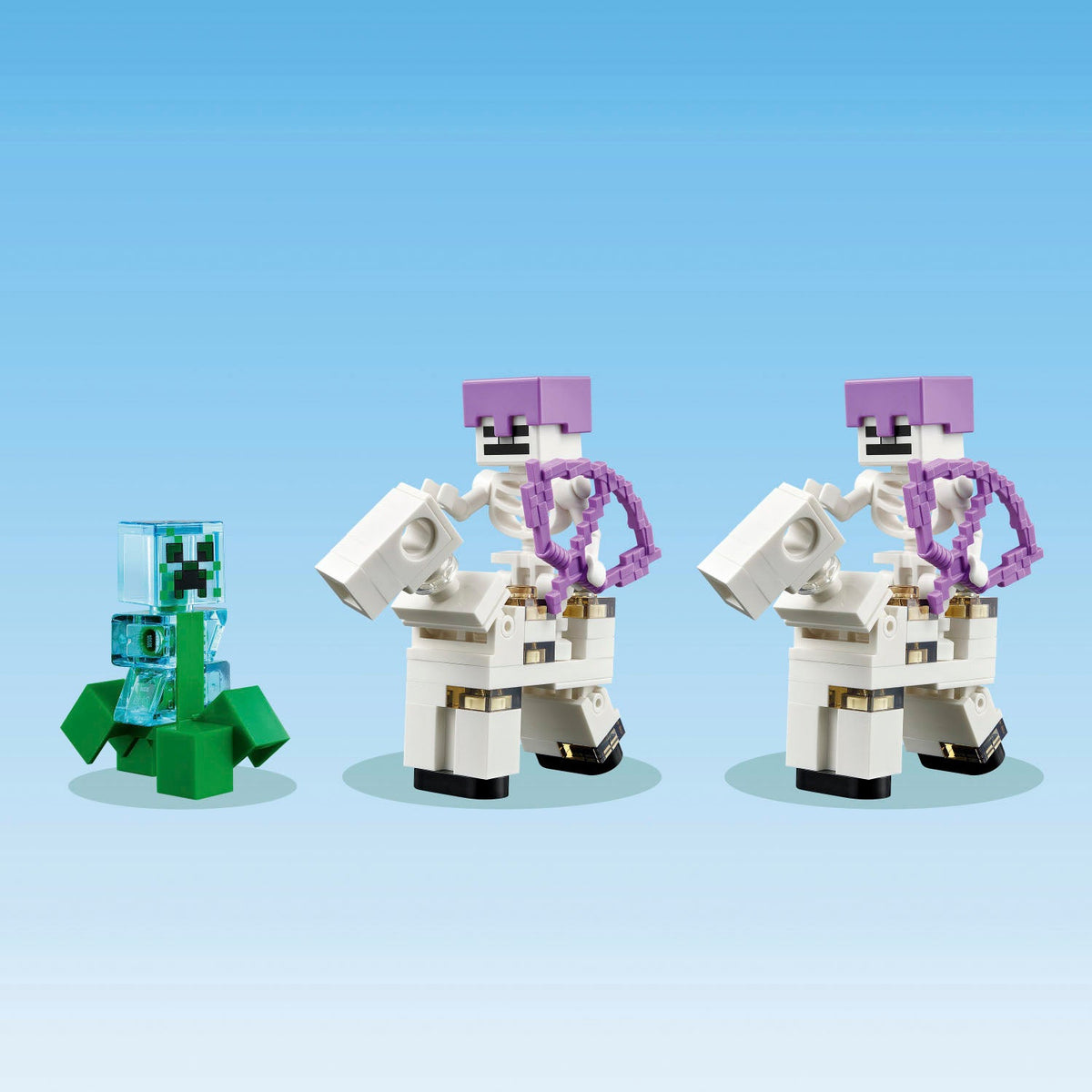 Binnenplaats en torens van het Minecraft fort