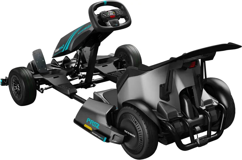 Zijaanzicht van de Segway elektrische kart