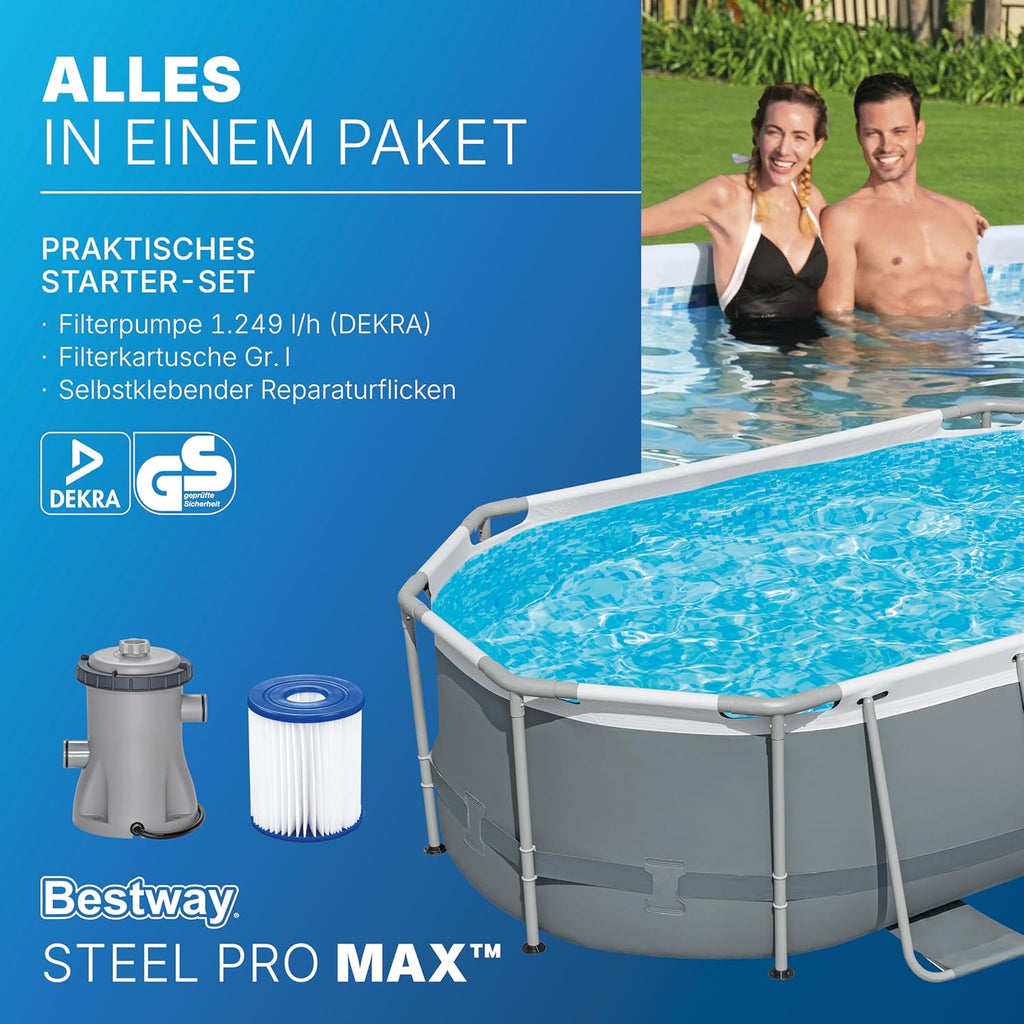 Bestway Power Steel Pool Oval – Zubehör und Lieferumfang