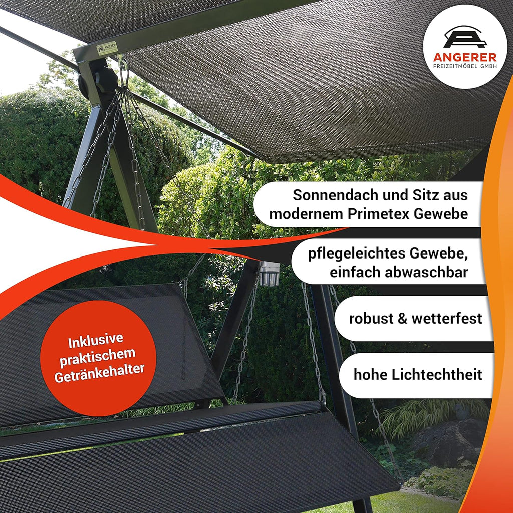 Angerer Hollywoodschaukel Lounge Smart Ashgrey – Detailansicht 3/6
