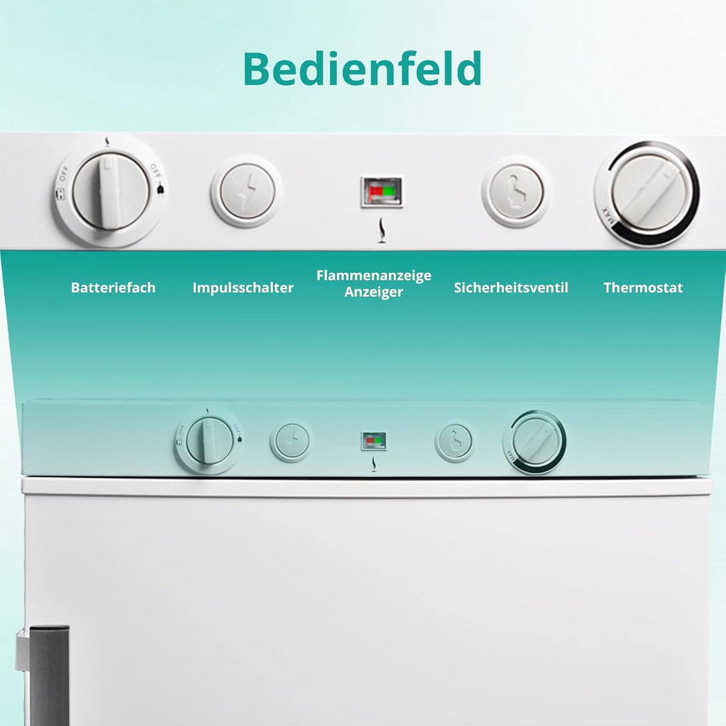 Flaschenbestückung im 85 L Kühlteil