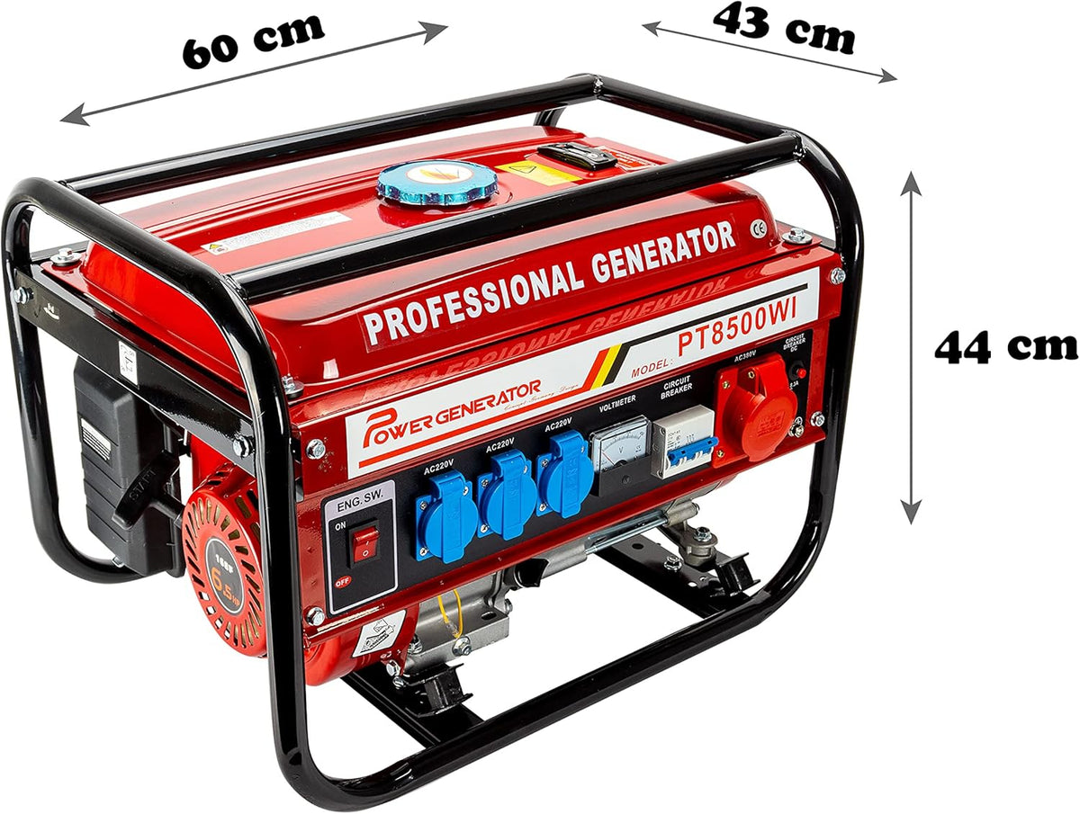 Messermann PT 8500 WI Stromgenerator in Rot