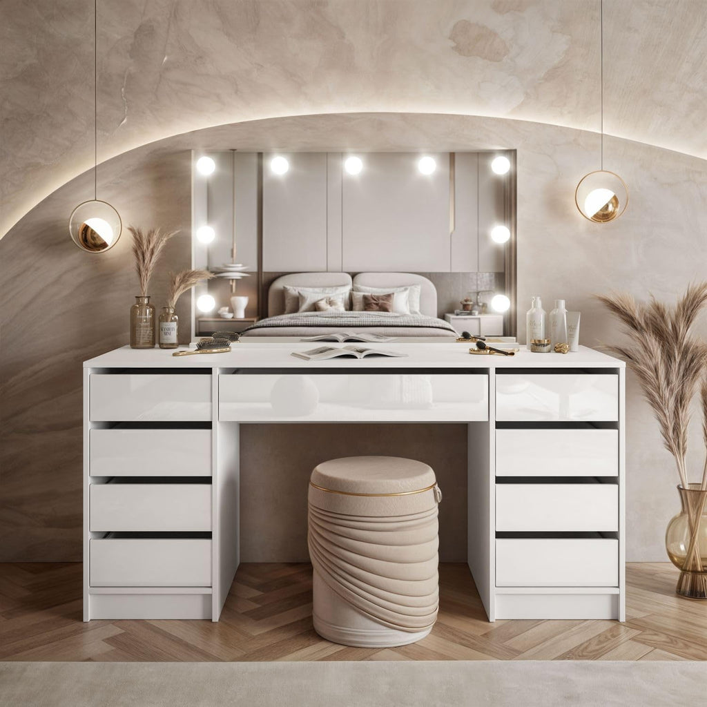 Lookway Schminktisch MADA Elite II mit LED-Spiegel – Elegant – Anwendung 9/15