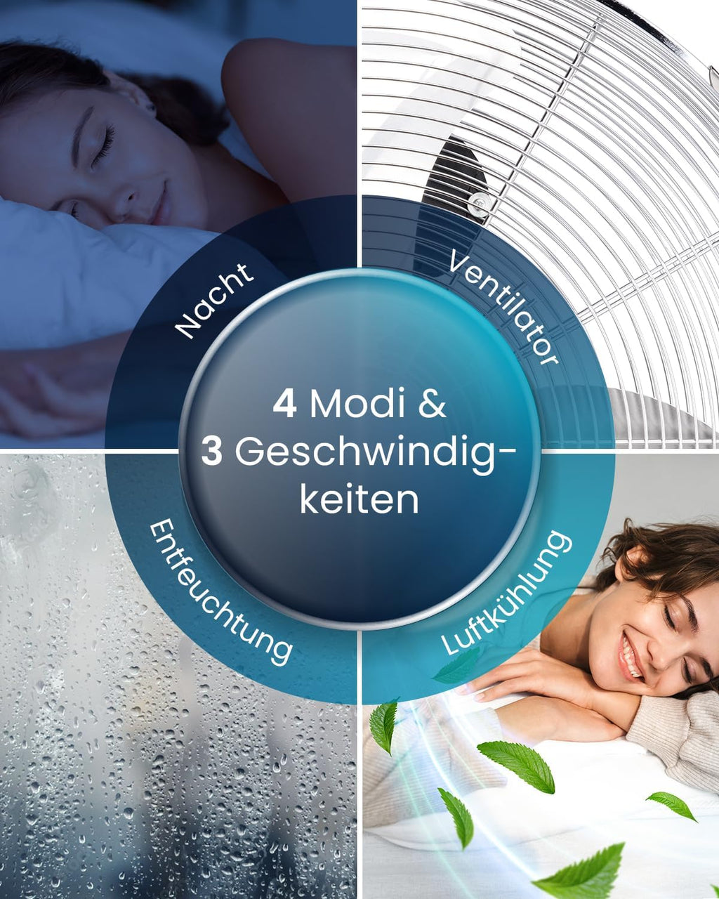 Produktbild: Pro Breeze 12000 BTU Mobile Klimaanlage (Räume bis 50㎡) – Kl – Verpackung und Lieferumfang