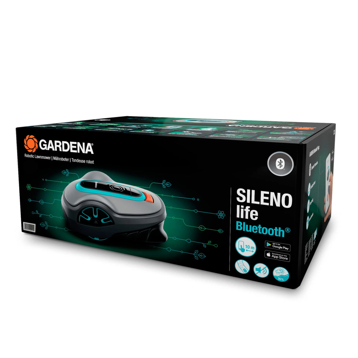 Gardena SILENO minimo robotmaaier, laadcontacten detail
