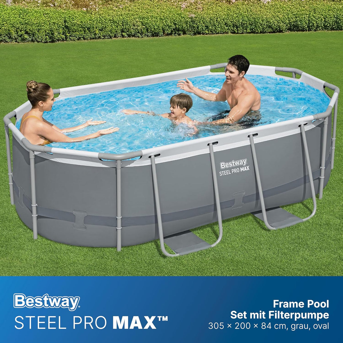 Bestway Power Steel Pool Oval – Detailansicht