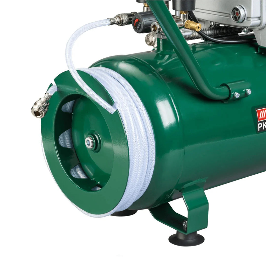 Luchtfilter en motorgedeelte van de 1,8 kW compressor