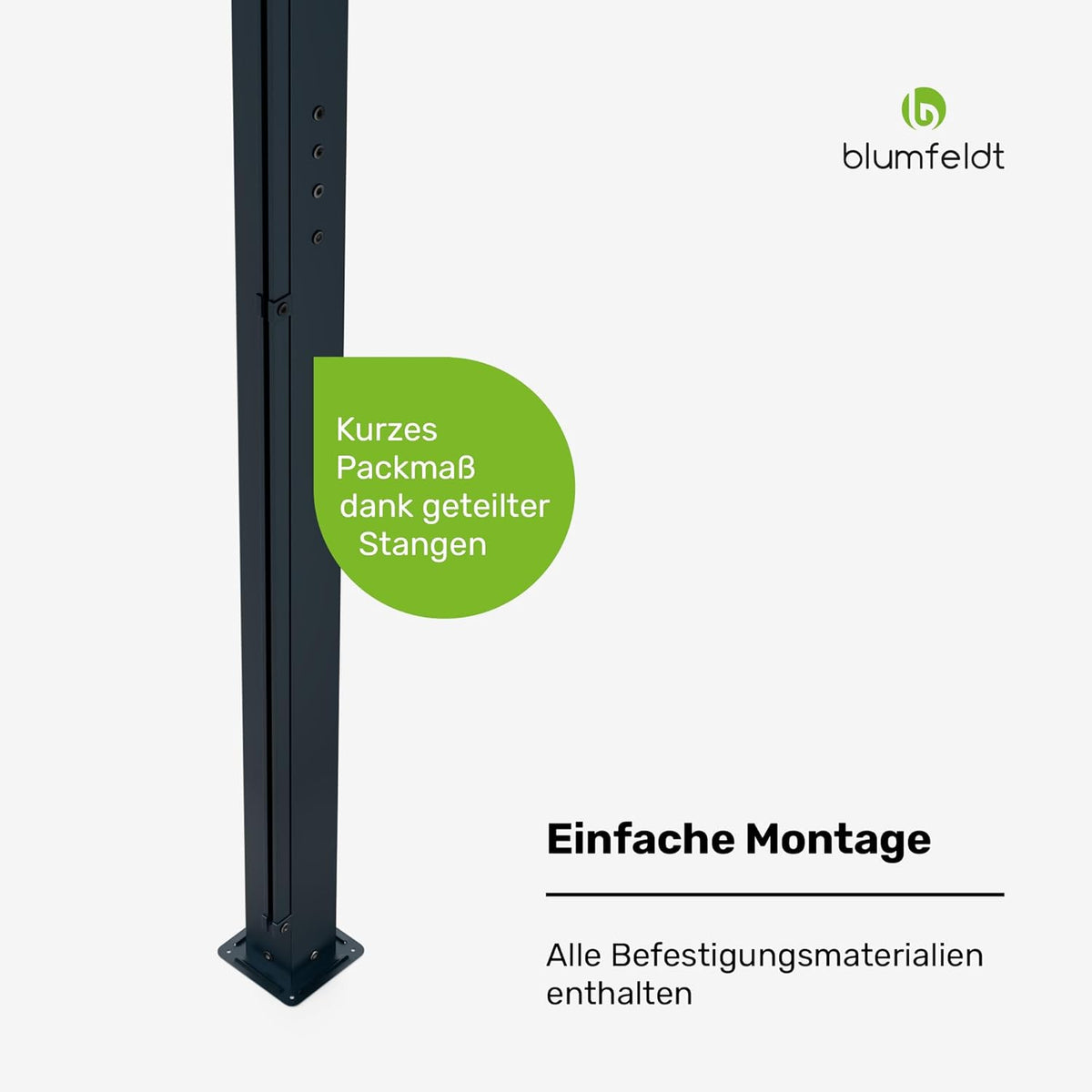 Aluminiumrahmen der Pergola pulverbeschichtet