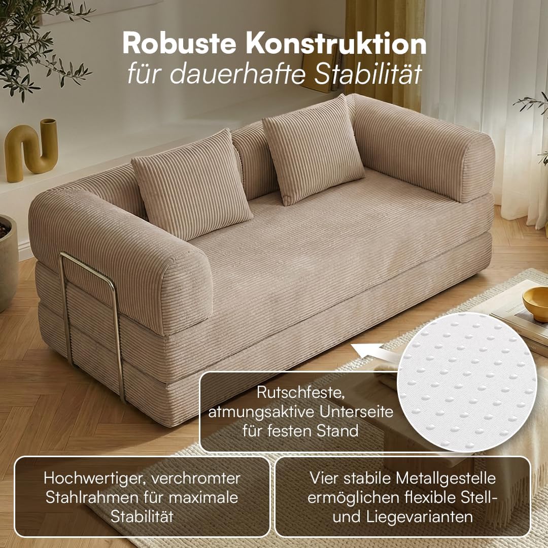 Bodencouch-Stellung im Wohnzimmer