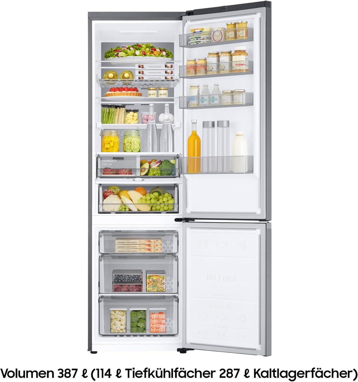 Samsung RB38C7AGWS9 Kühl-Gefrier-Kombination – Aufbau und Nutzung
