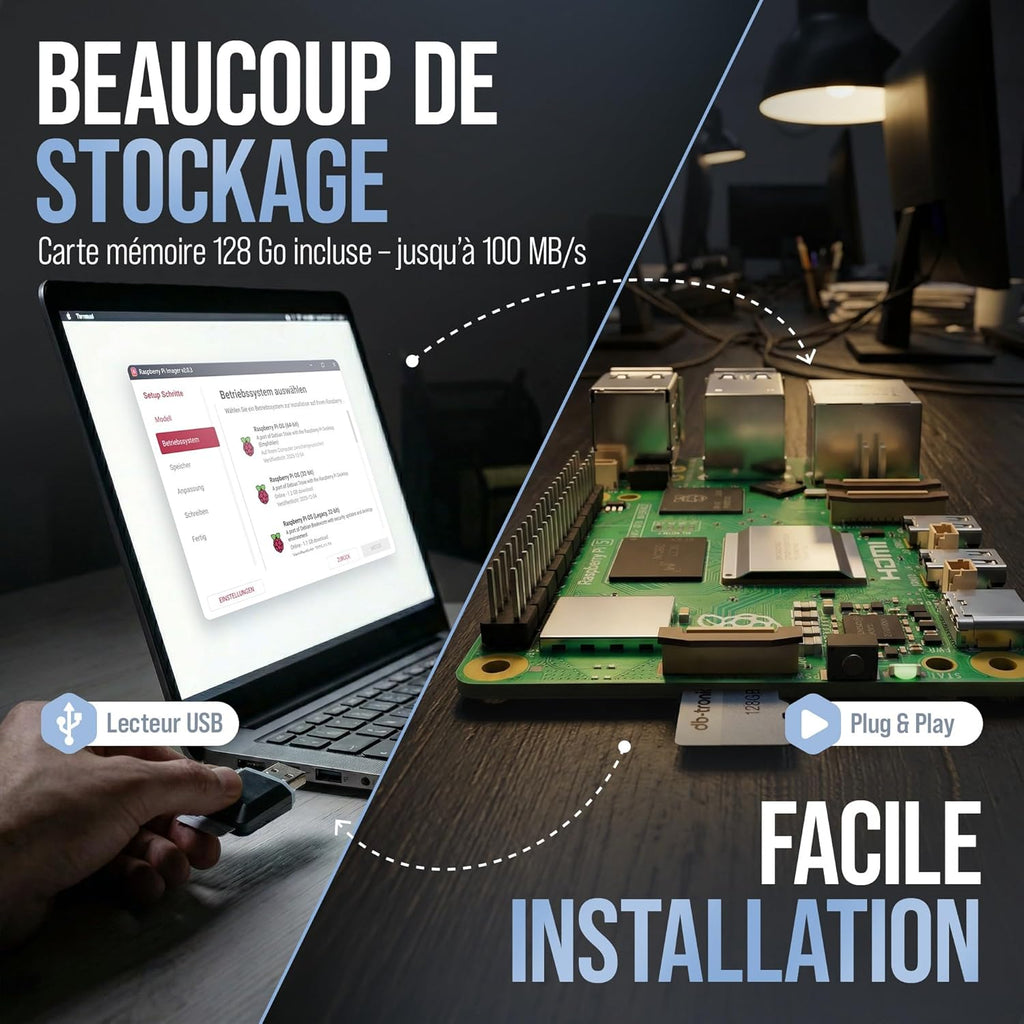 Raspberry Pi 5 27W officiële voedingsadapter close-up