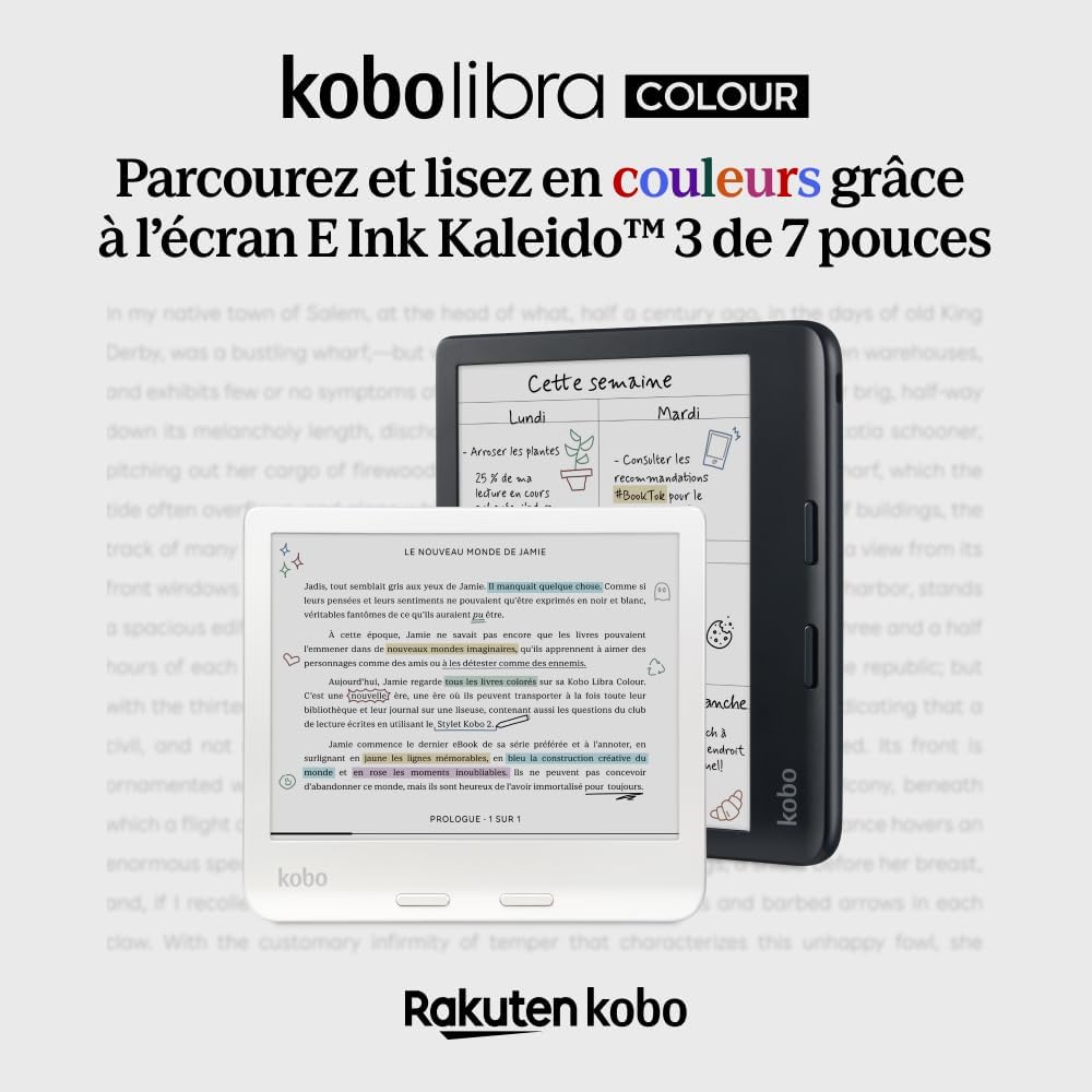 Pagina-omlaapknoppen aan de zijkant van de e-reader