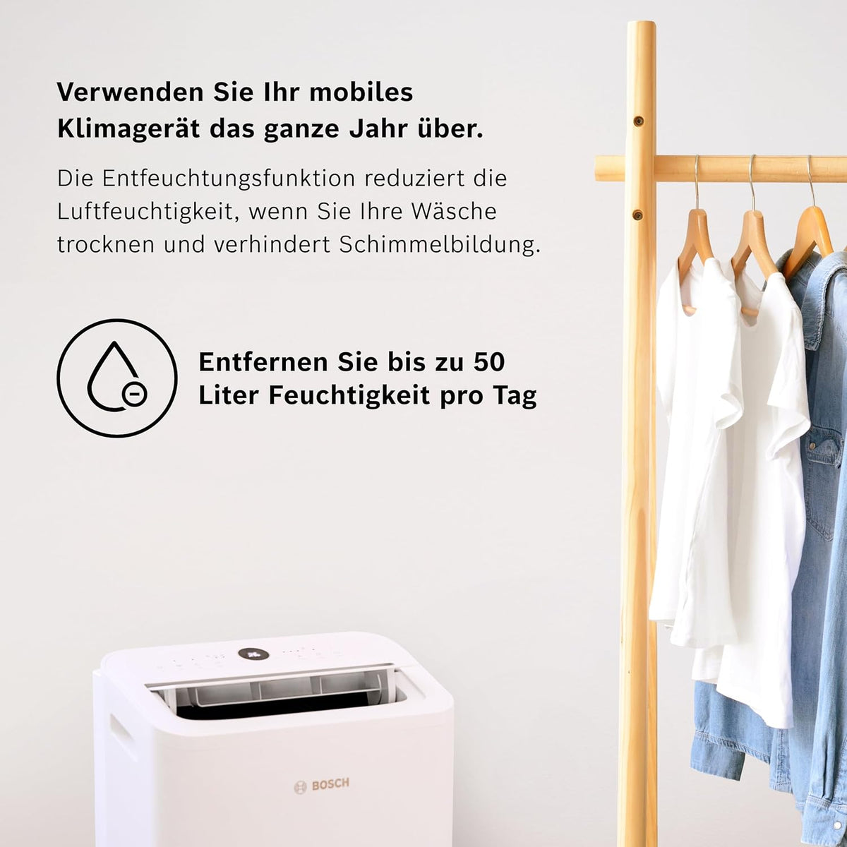 Bosch Cool 4000 Mobiles Klimagerät - 3-in-1: Klimagerät – Nahaufnahme 7/66