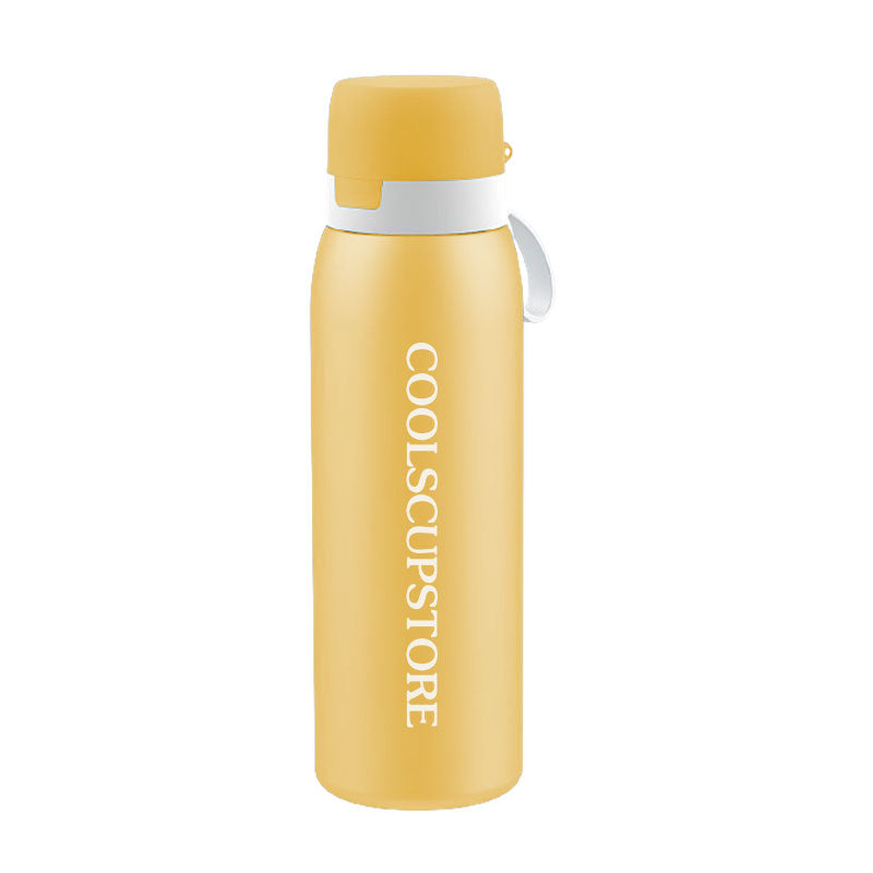 Yellow Double Layer Vacuum Insulation Technology Insulated Water Purification Cup