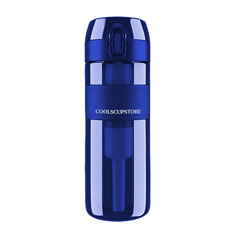 Blue Time Ring Design Plastic Water Purification Cup