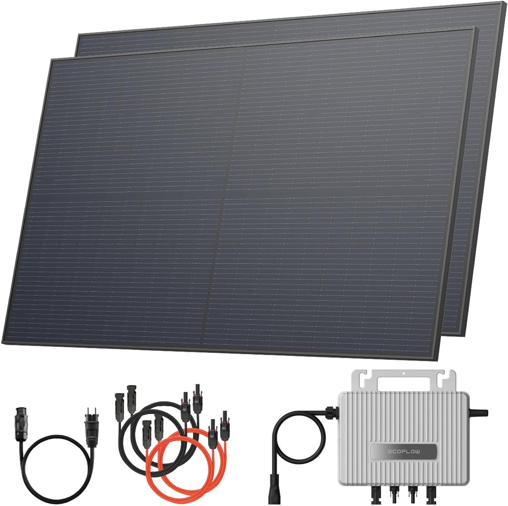 Solarway® 1000Wp / 800W Balkonkraftwerk komplett Steckdose - – Hauptansicht 1/7
