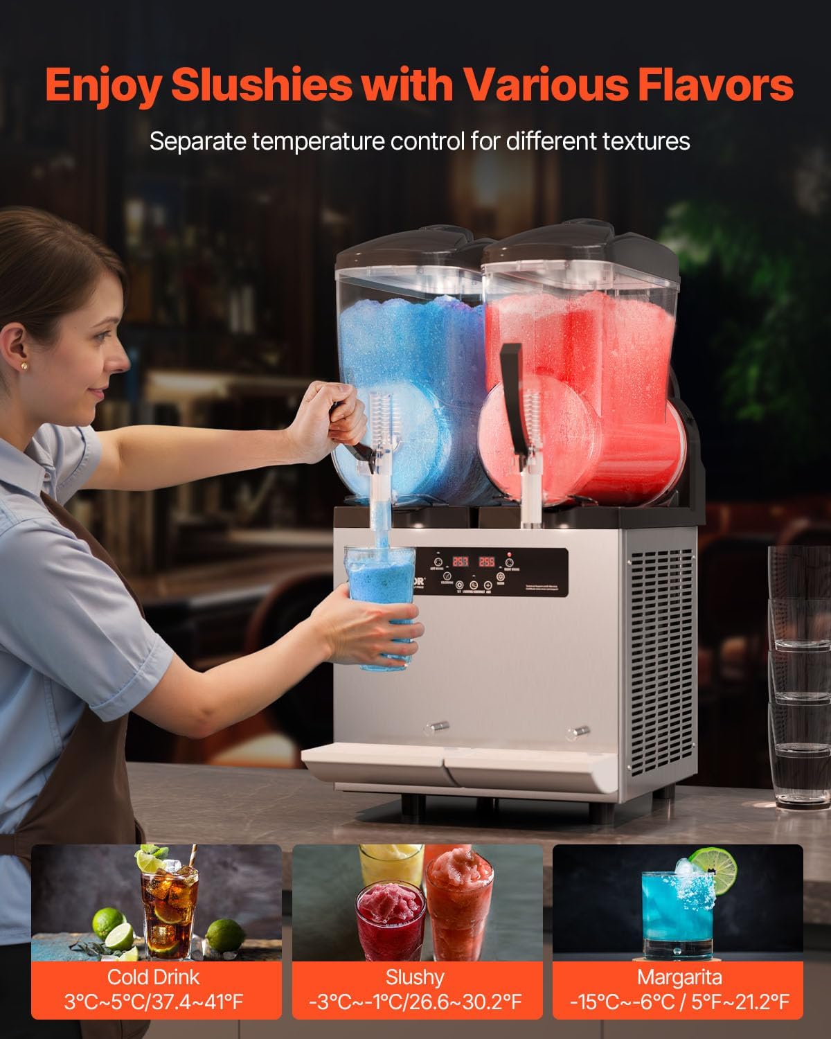 Bedienpanel mit digitaler Temperaturanzeige
