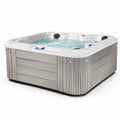 Outdoor-Whirlpool für 6 Personen in Weiß-Grau