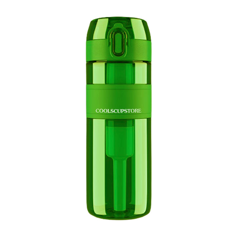 Green Double-Sealed Plastic Water Purification Cup
