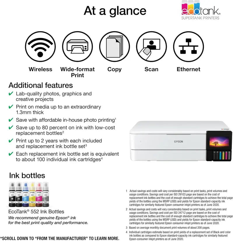 Epson EcoTank ET-8550 printer – detail van een onderdeel