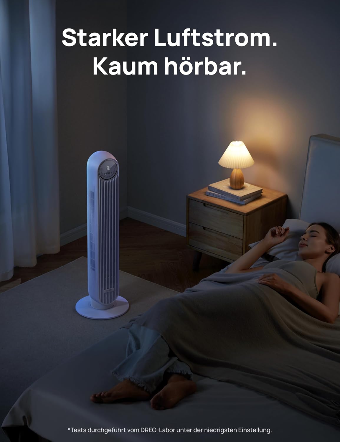 Dreo Smart 20dB Leiser Turmventilator – Detailansicht 3/8