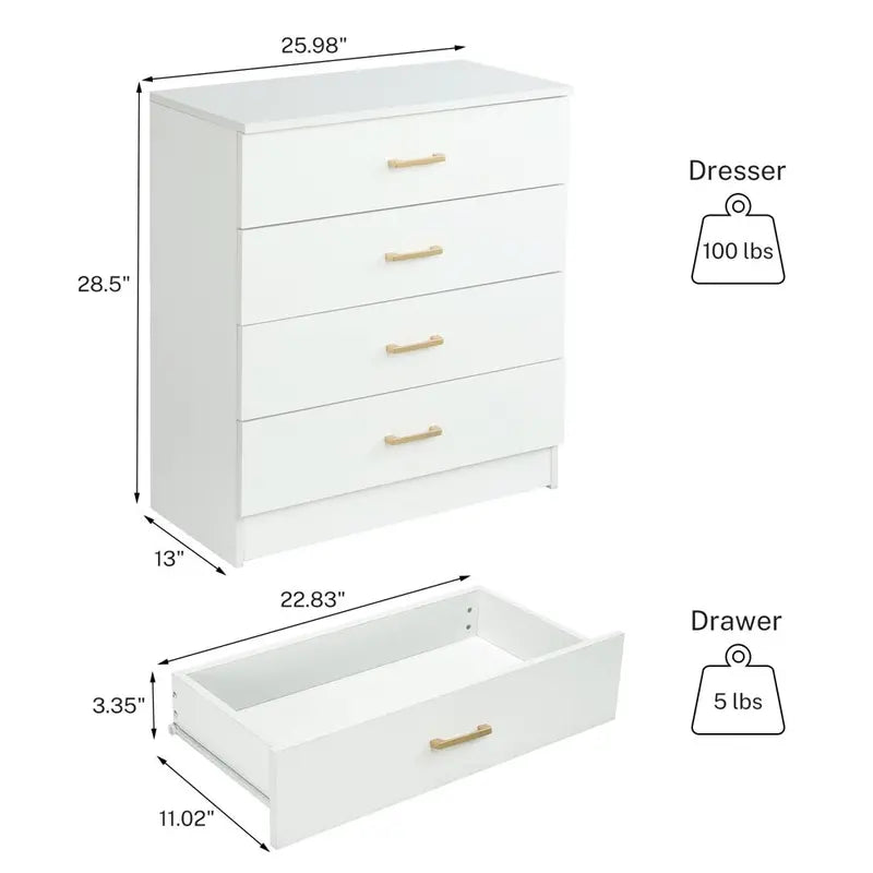 Commode in de hoek van een moderne woonkamer