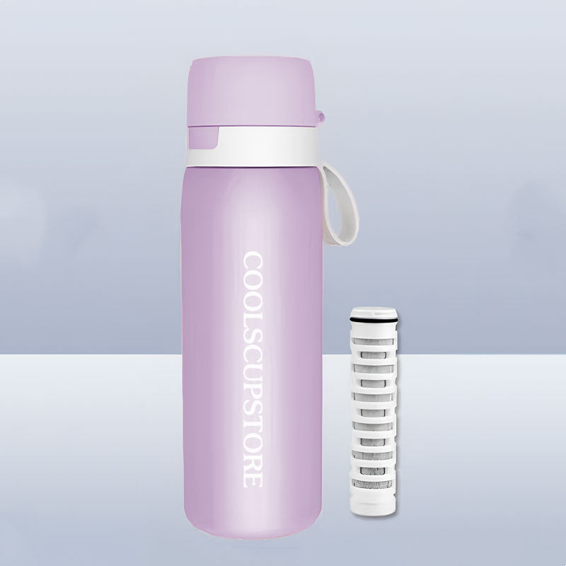 Purple High Efficiency Filtered Insulated Water Purification Cup