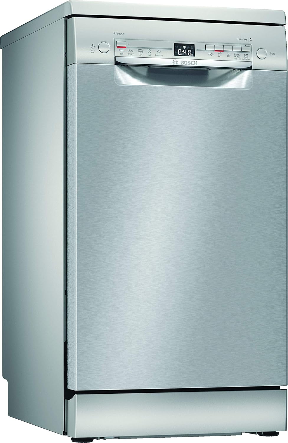 Bosch SPV2IKX10E Serie 2 vollintegrierter Geschirrspüler, 45 cm, AquaStop, Weiß