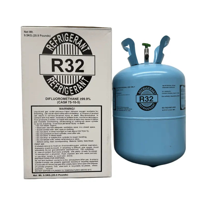 R32 koelmiddel cilinder 9,5 kg – transportdoos voor de cilinder