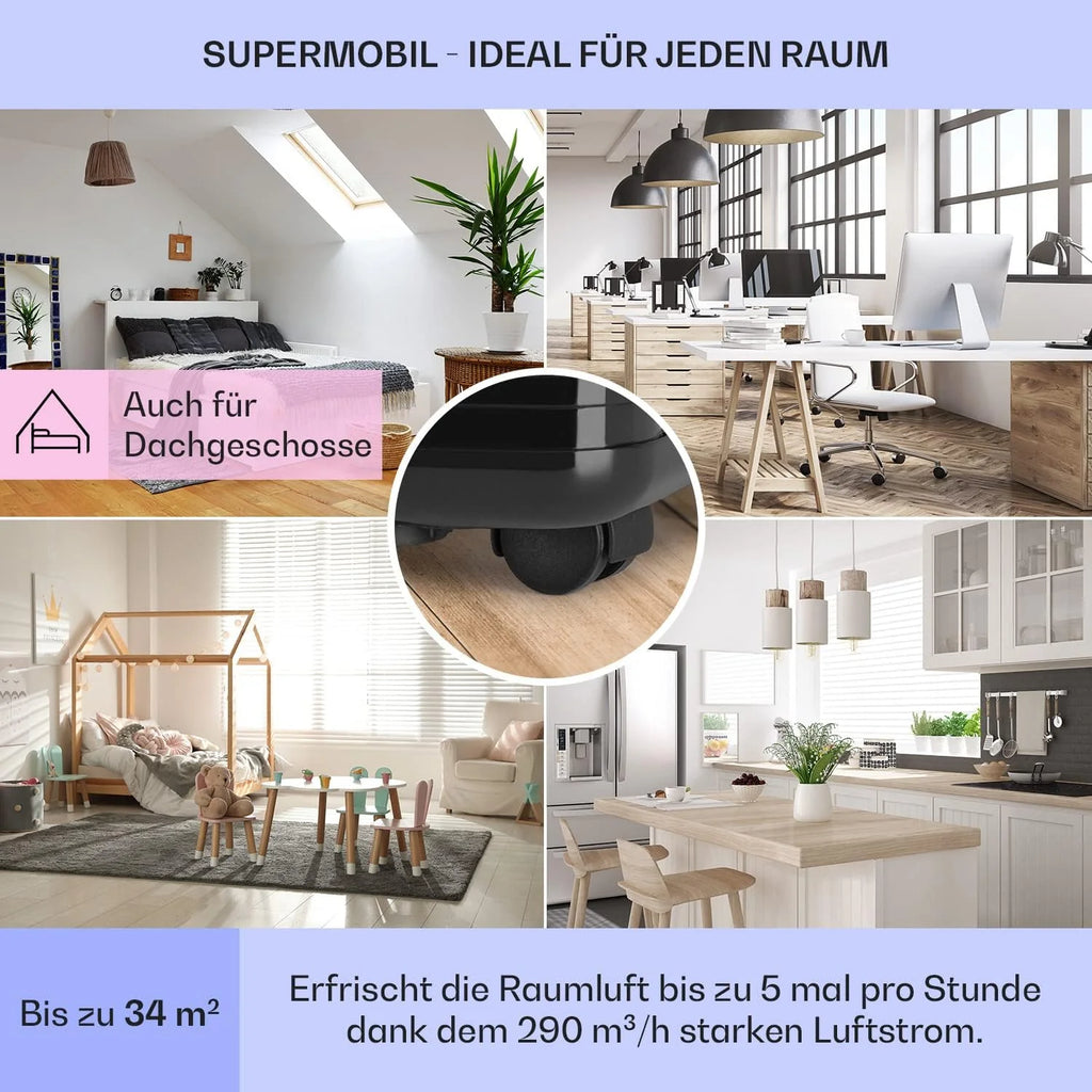 Produktbild: Klarstein Mobile Klimaanlage mit Abluftschlauch – Materialdetail