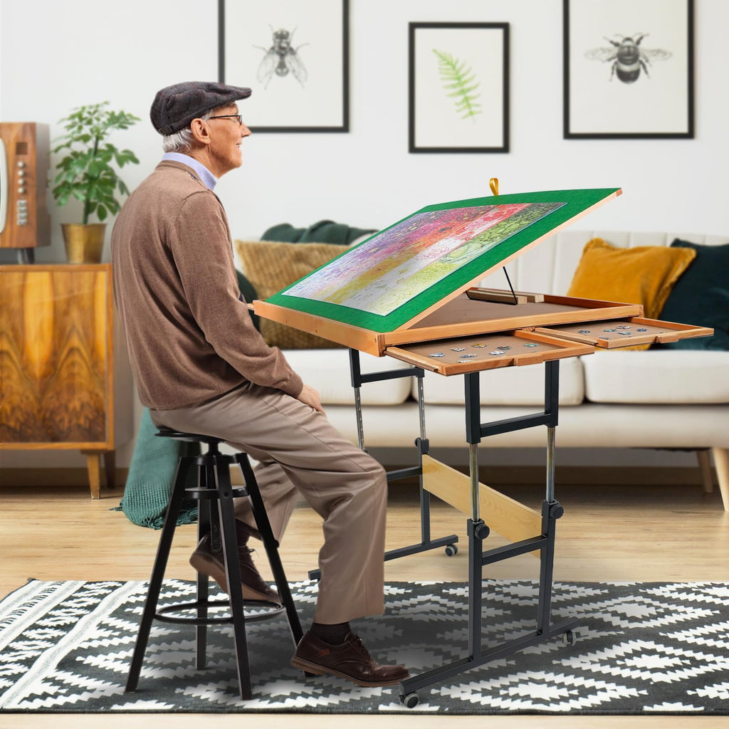 ALL4JIG verstelbare puzzeltafel - opgeborgen onder de bank