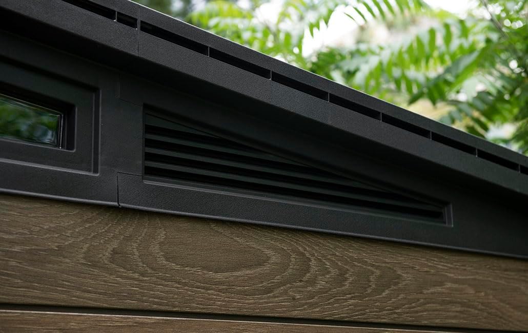 Keter Signature 11x7 Gartenhaus – Seitenansicht