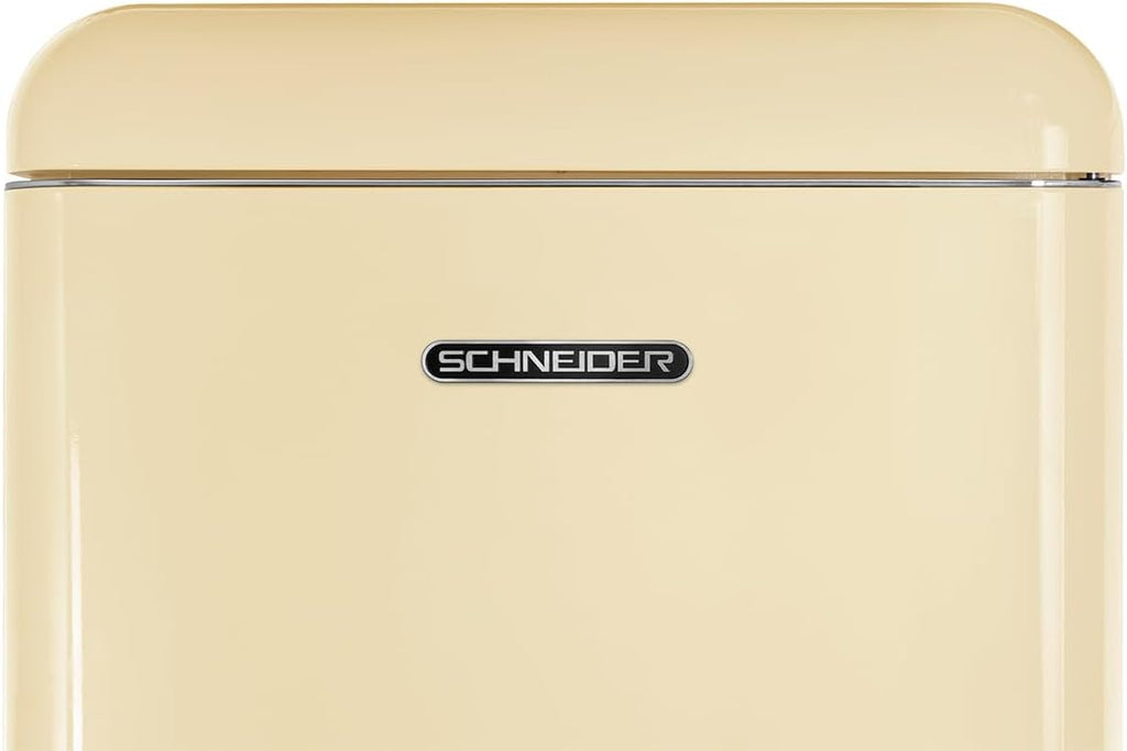 Schneider SCDD208VCR koelkast vintage, compleet productoverzicht