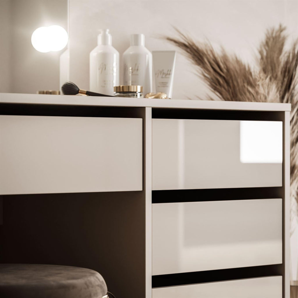 Lookway Schminktisch MADA Elite II mit LED-Spiegel – Elegant – Rückansicht 5/15
