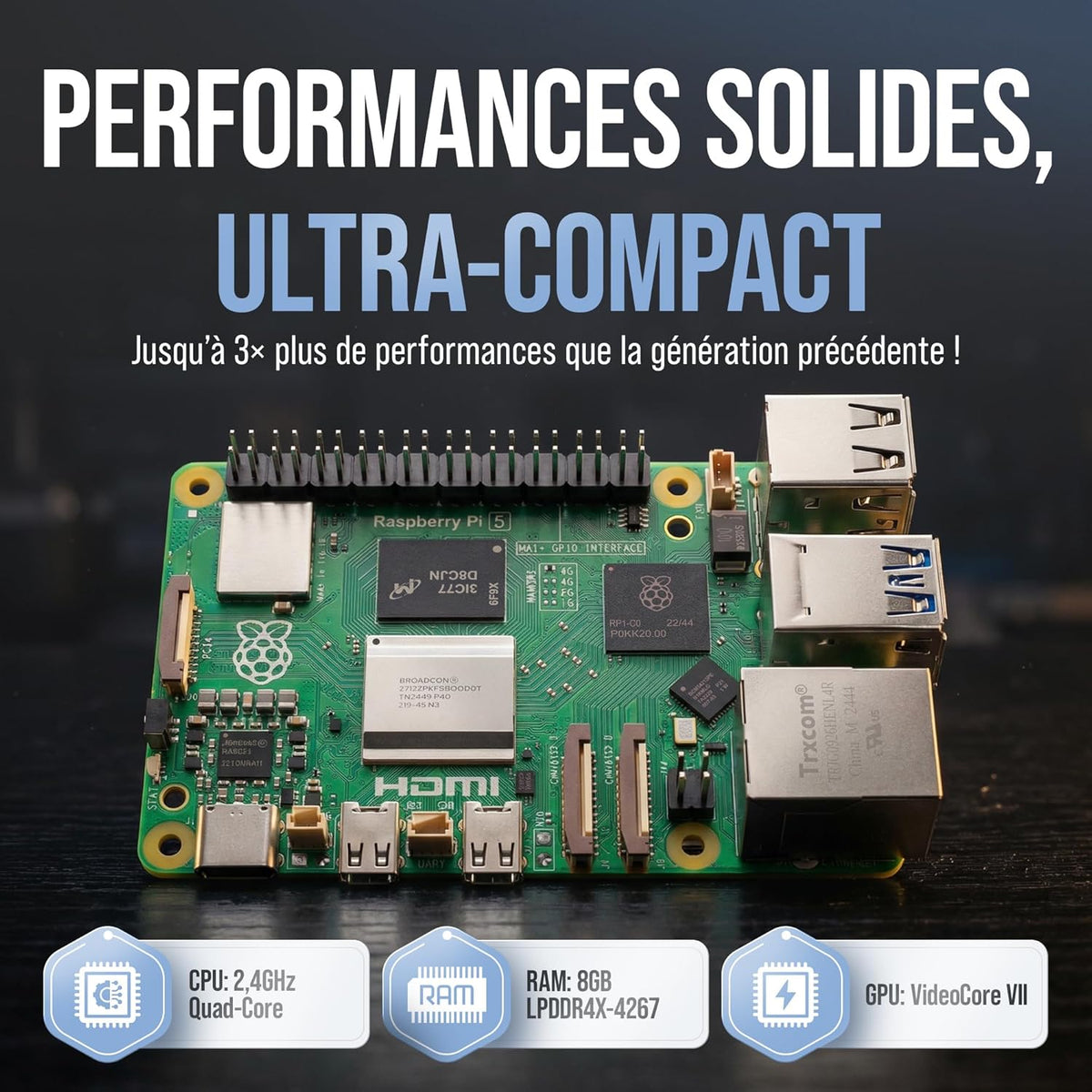 Raspberry Pi 5 complete set in de db-tronic verpakking